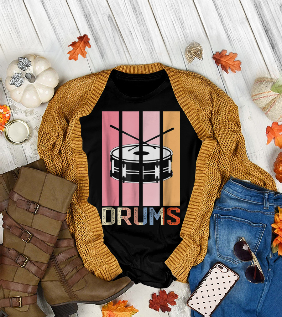 Drum Mom Marching Band High School Drums Drums95 T-Shirt