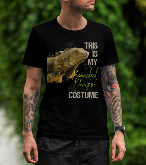 This Is My Bearded Dragon Costume Funny Bearded Dragon Costume Art Apparel Clothes38 T-Shirt