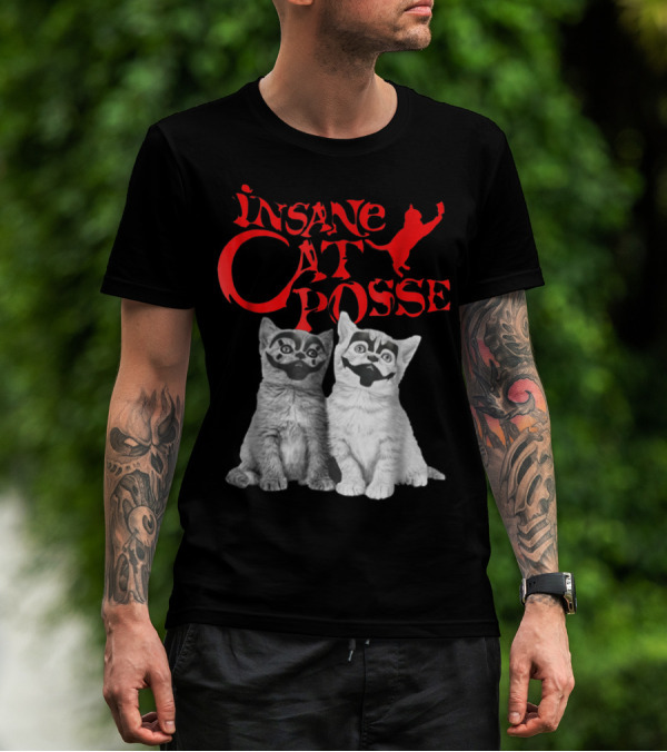 Insane Cat Posse Halloween Funny Clowns Mom Lover T-Shirt