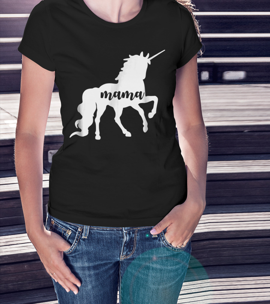Mama Unicorn Horse New T-Shirt
