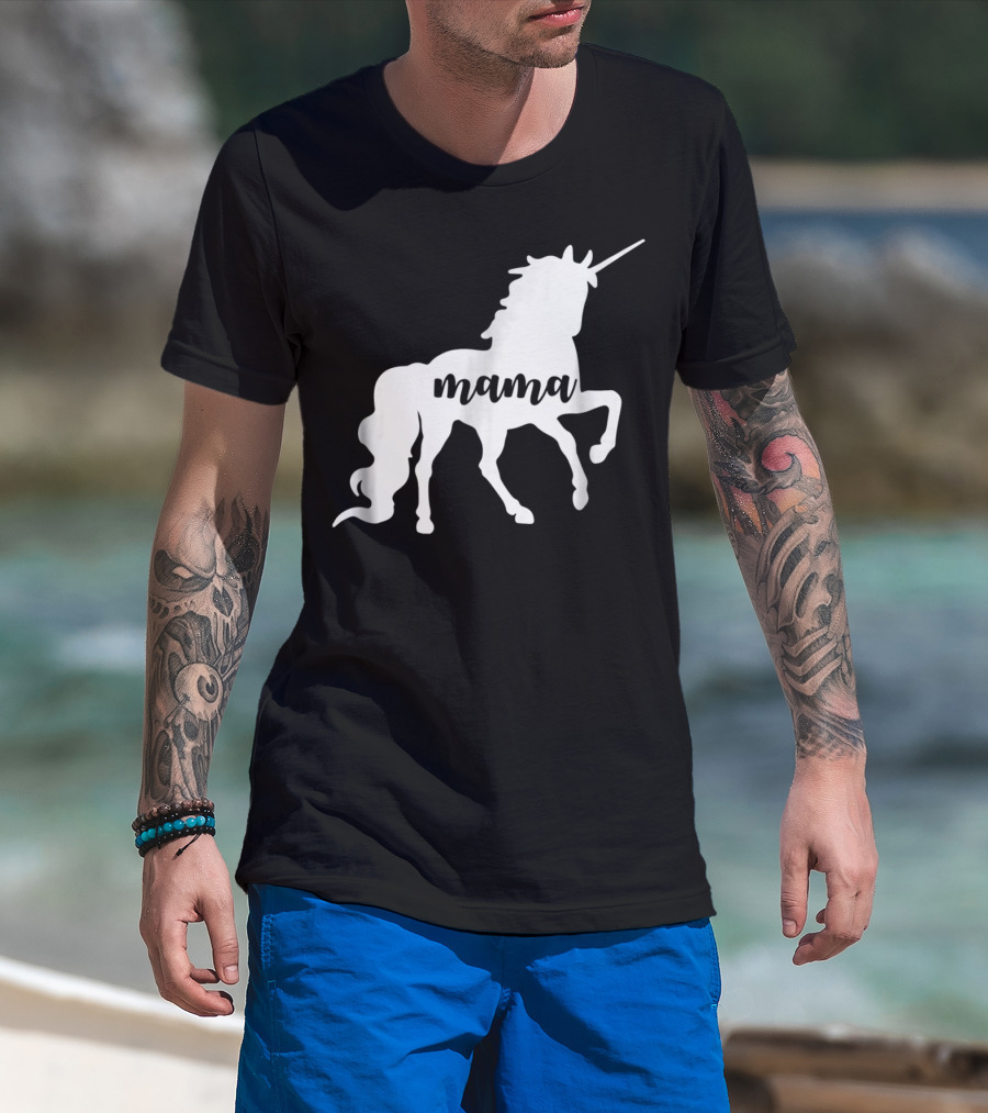 Mama Unicorn Horse New T-Shirt