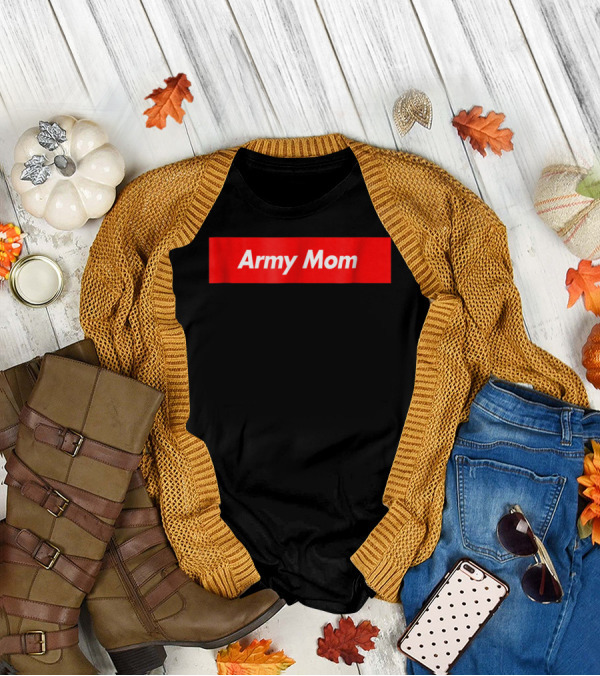 Army Mom Red Box T-Shirt