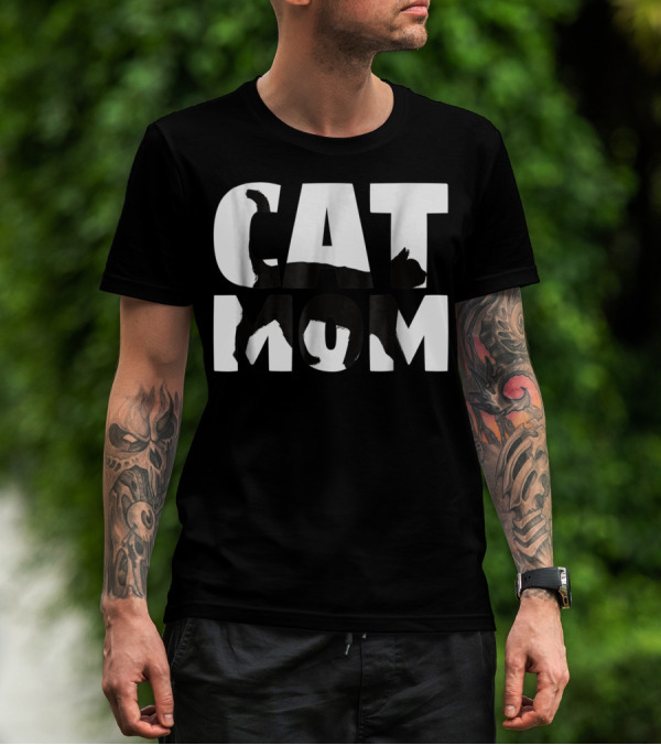 Cat Mom Cat Lover For Mother With Cat T-Shirt