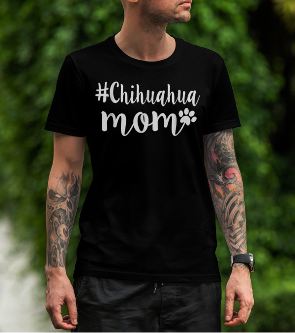Chihuahua Mom Paw Prints T-Shirt