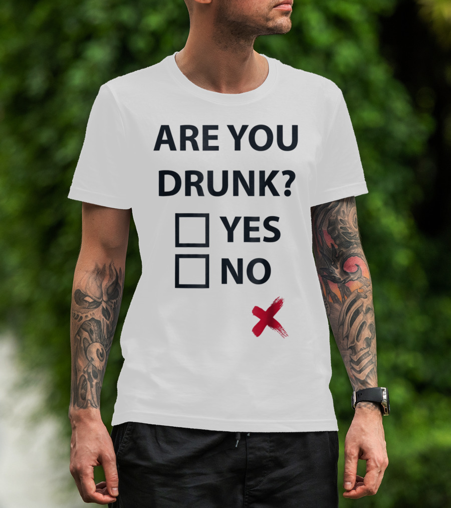 Are You Drunk Yes No X Christmas Beer Mom I Love Day Drinking T-Shirt