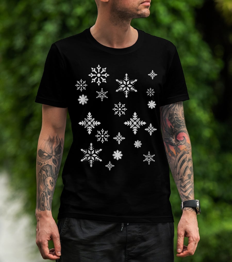 Christmas Snowflakes Holiday Family Winter Snow T-Shirt