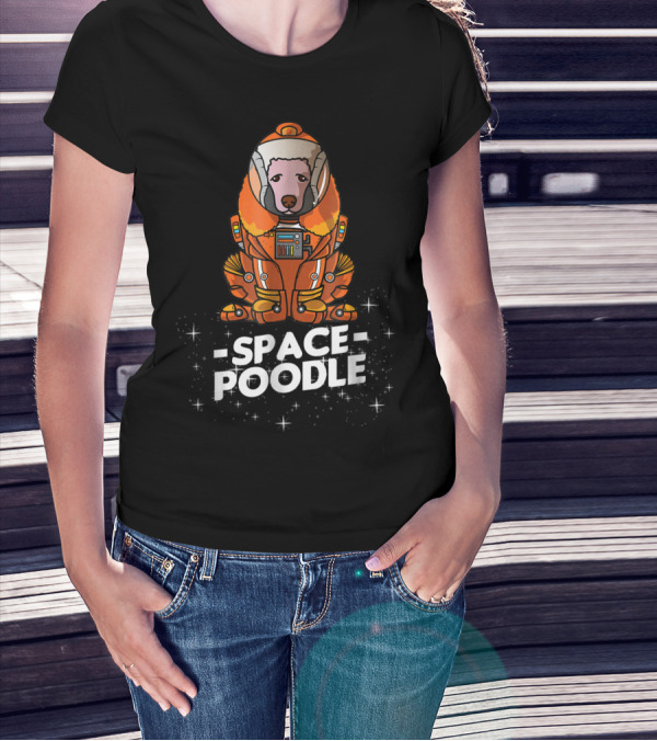 Space Poodle Suit Christmas Dog Owner T-Shirt
