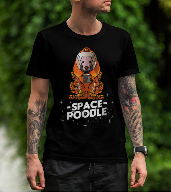 Space Poodle Suit Christmas Dog Owner T-Shirt