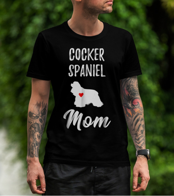 Cocker Spaniel Mom Heart T-Shirt
