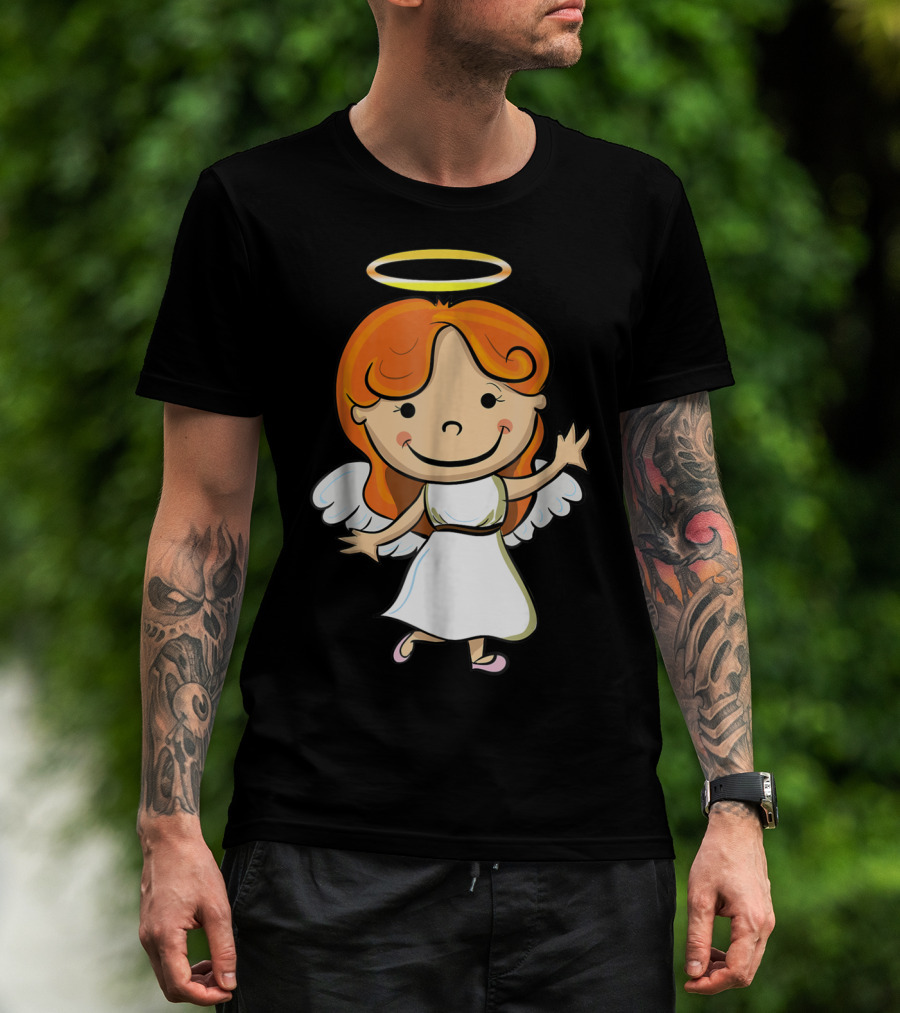 Cute Angel Halo Halloween Costume Christian T-Shirt
