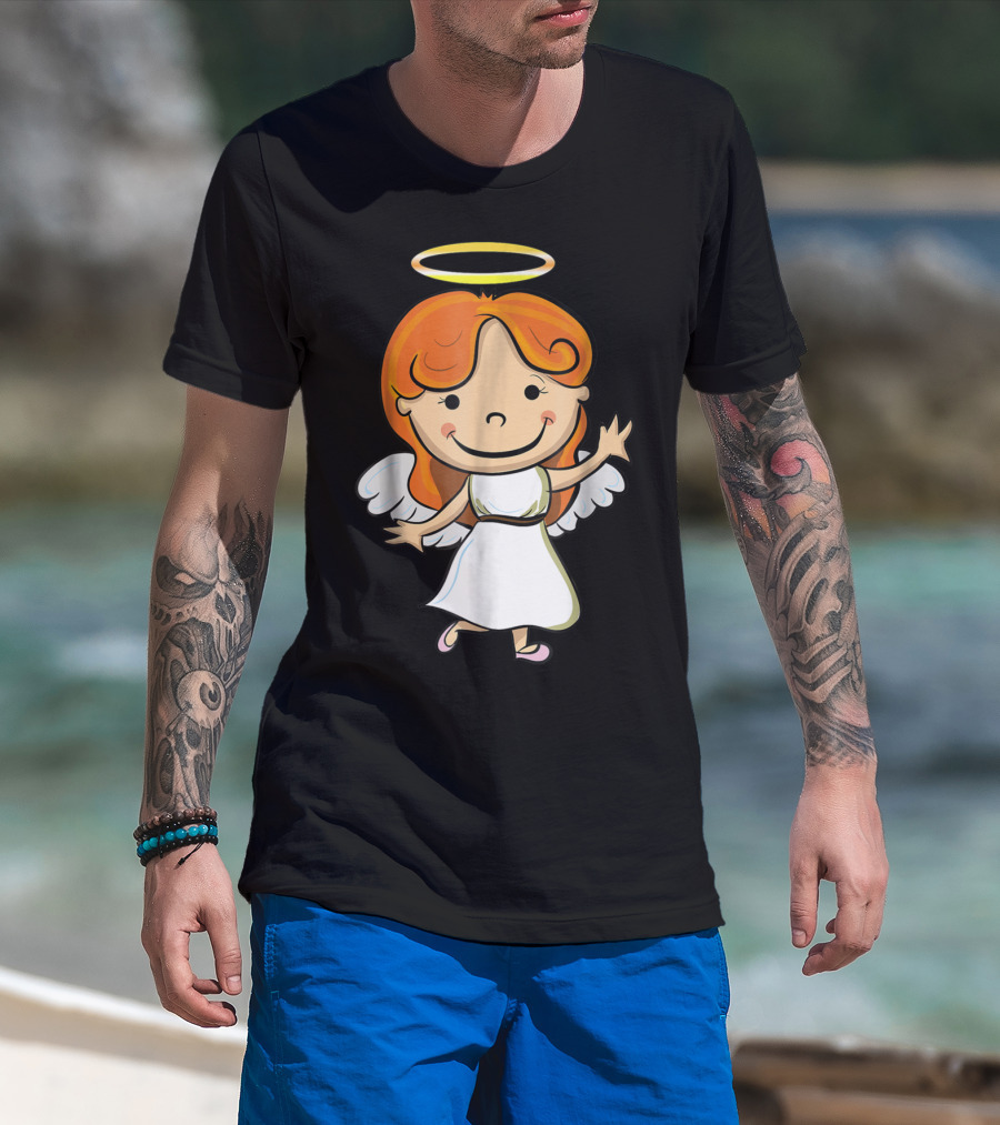 Cute Angel Halo Halloween Costume Christian T-Shirt