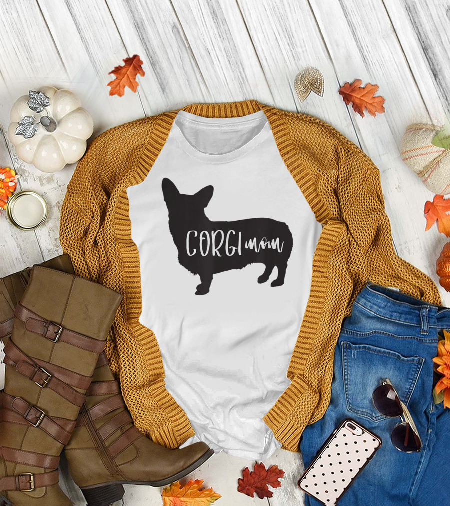 Corgi Mom Corgi Dog T-Shirt