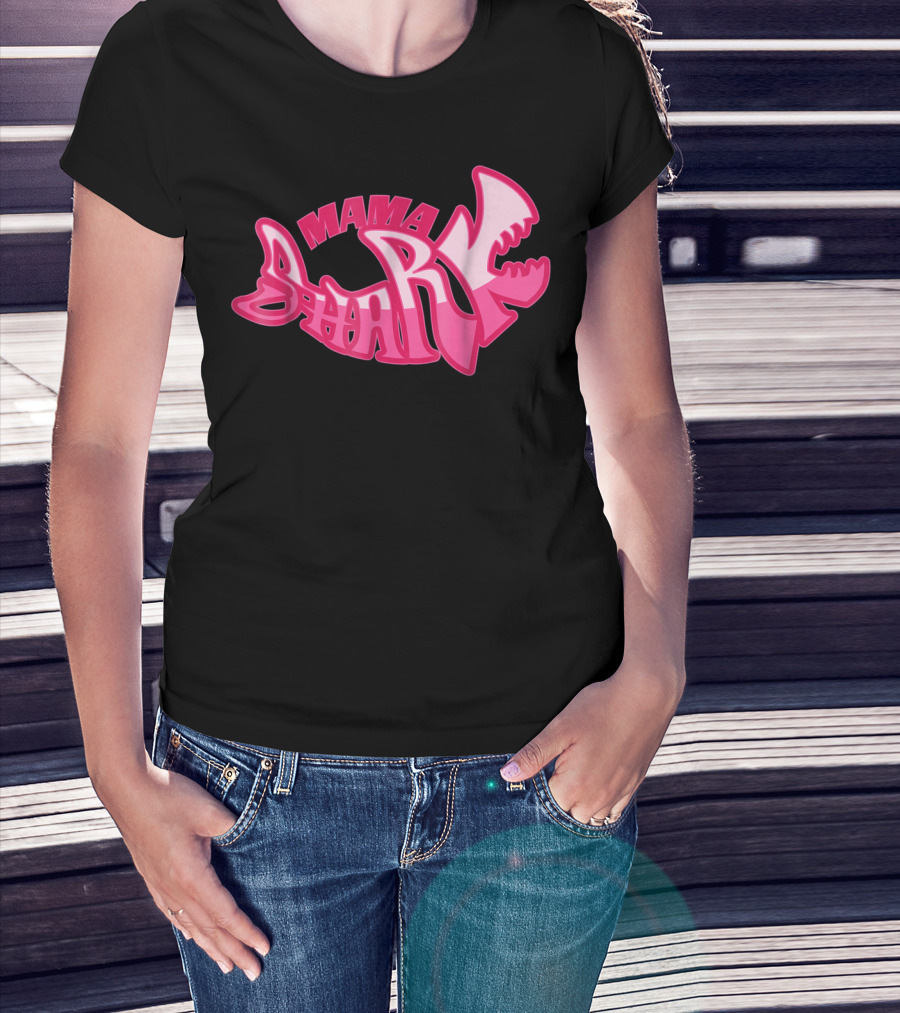 Mama Shark Cute Stylist Mom Mothers Wife T-Shirt
