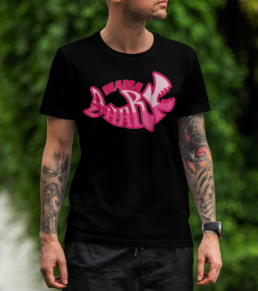 Mama Shark Cute Stylist Mom Mothers Wife T-Shirt