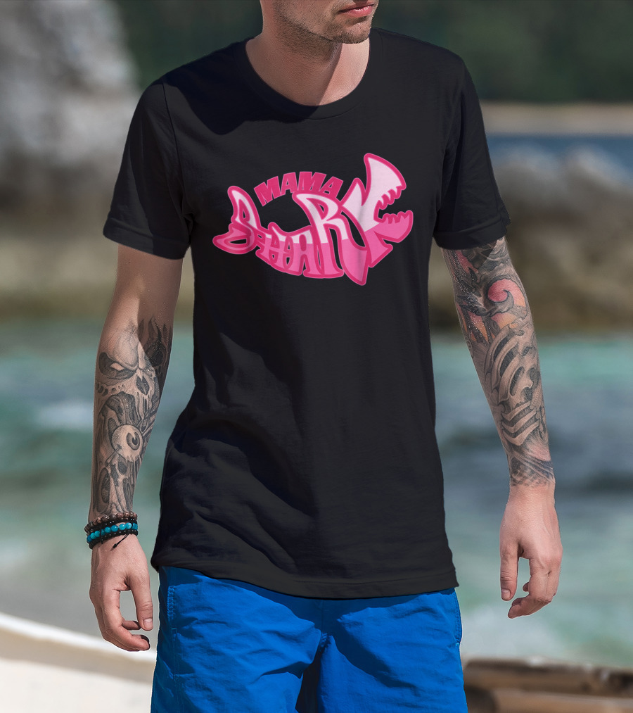 Mama Shark Cute Stylist Mom Mothers Wife T-Shirt