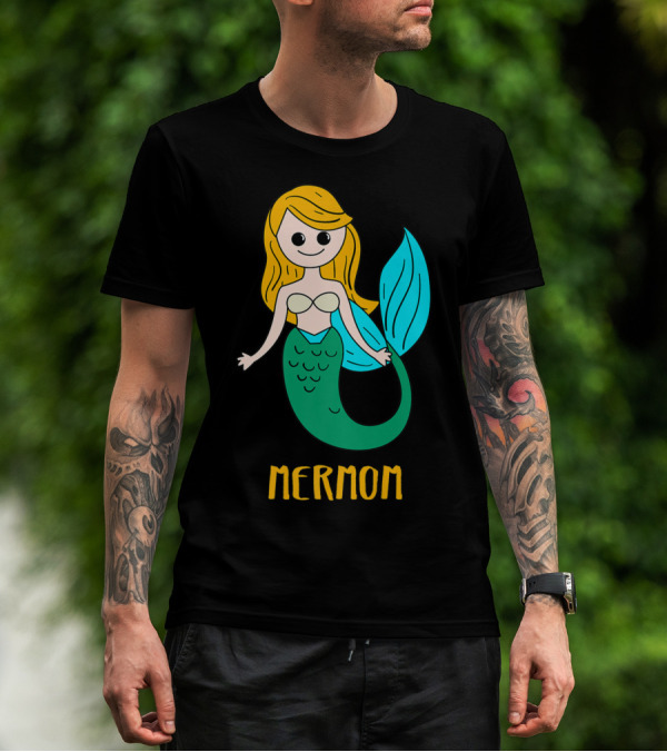 Cute Mermom For Stylish Women And Mothers T-Shirt