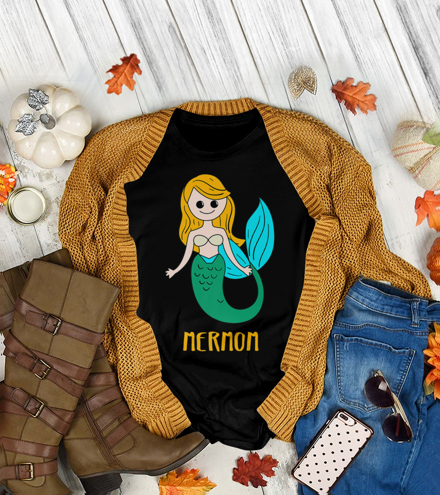 Cute Mermom for Stylish Women and Mothers T-Shirt
