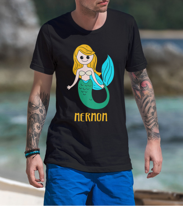 Cute Mermom For Stylish Women And Mothers T-Shirt