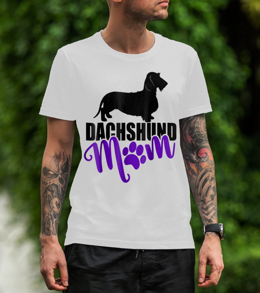 Dachshund Mom Wirehair Paw T-Shirt