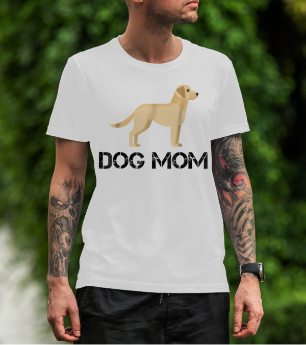 Dog Mom Yellow Lab T-Shirt
