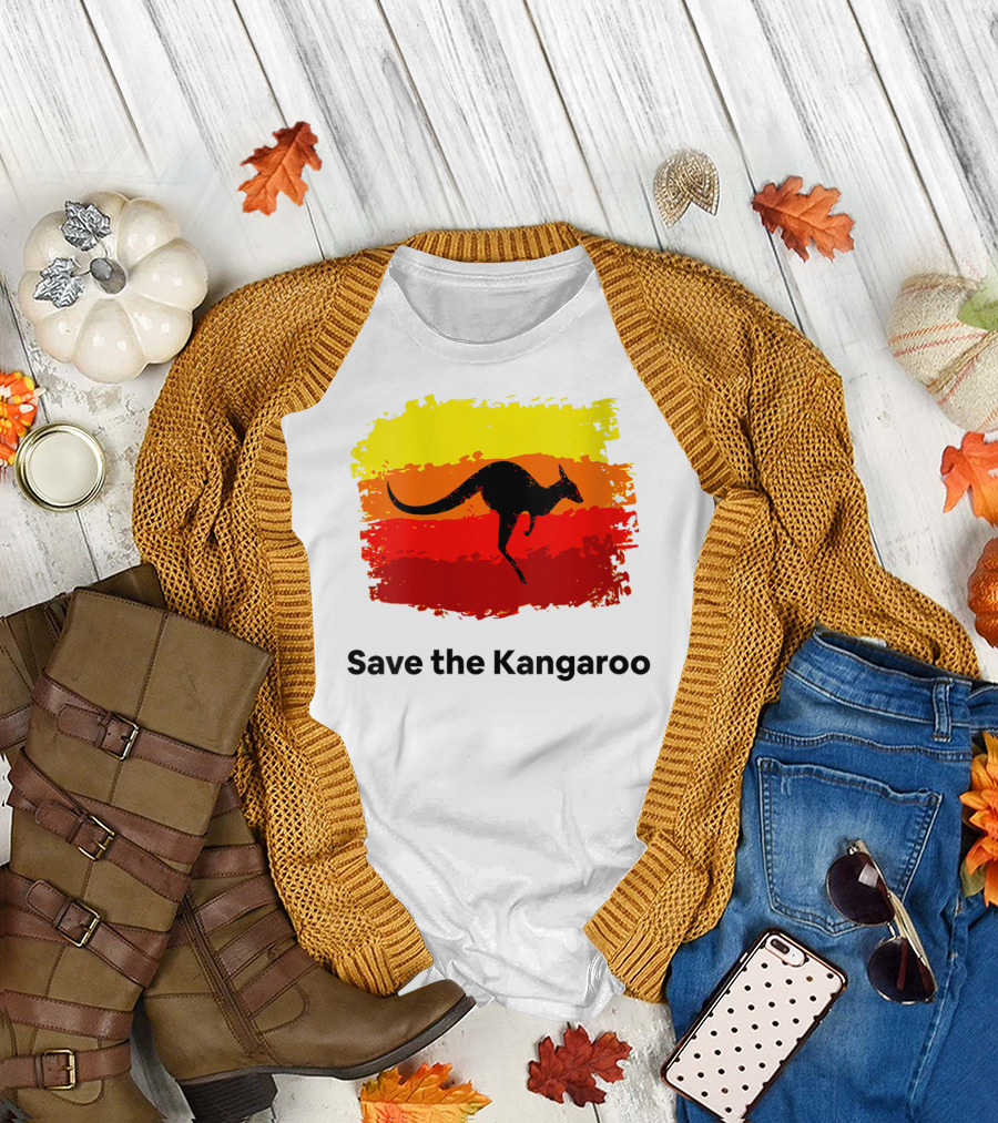 Save the Kangaroo Pray For Australia Rain T-Shirt