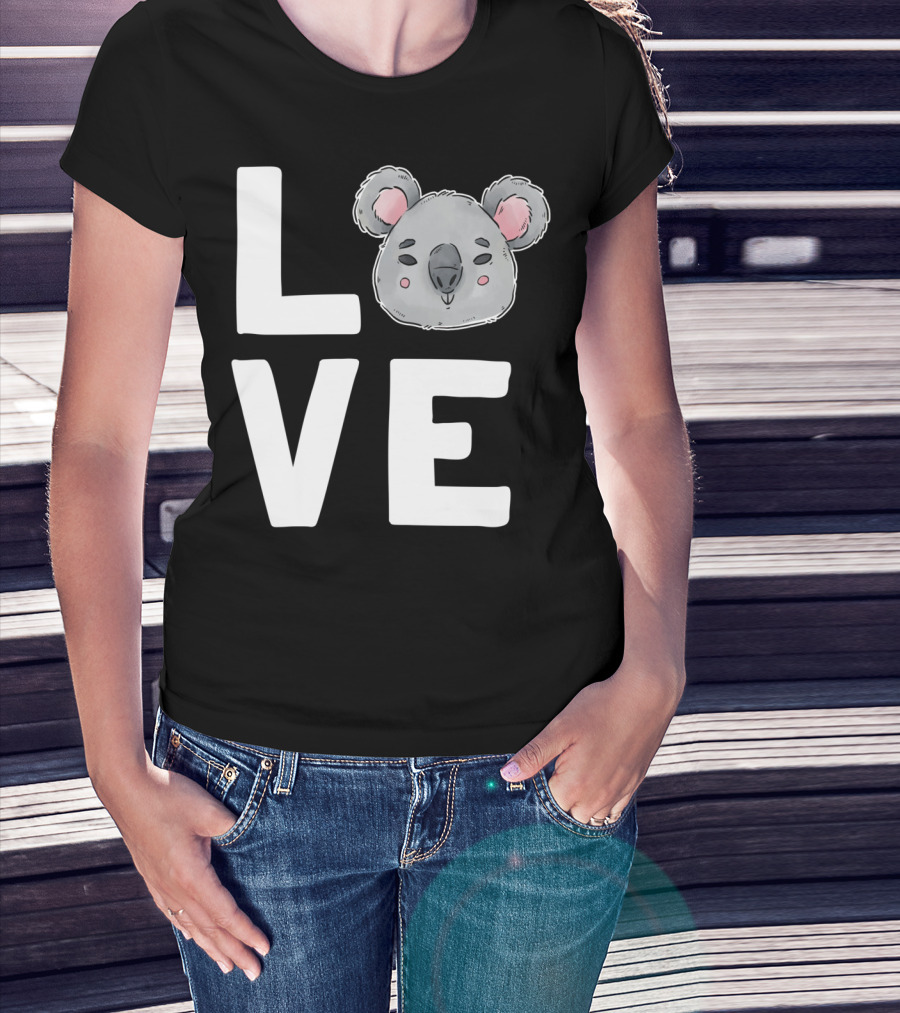 Love Koala Bear Cute Ecologist Australia Girl T-Shirt
