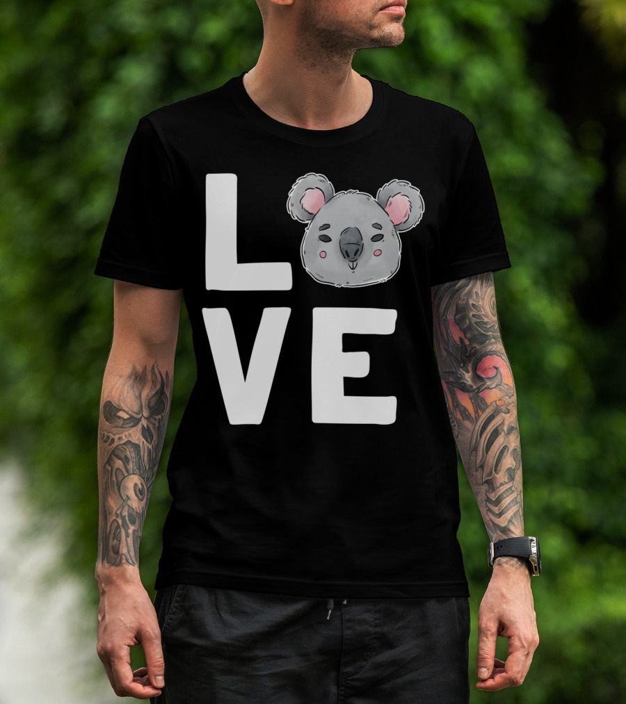 Love Koala Bear Cute Ecologist Australia Girl T-Shirt