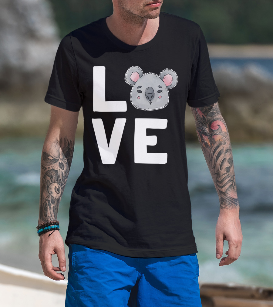 Love Koala Bear Cute Ecologist Australia Girl T-Shirt