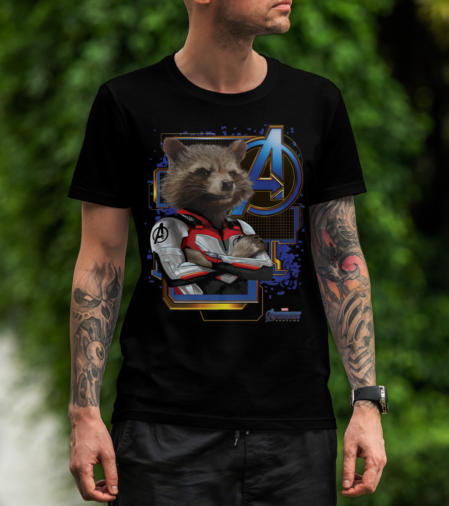 Avengers Endgame Rocket Raccoon Marvel T-Shirt