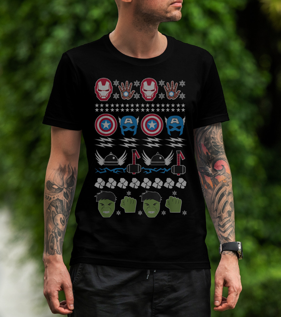 Iron Man Captain America Thor Hulk T-Shirt