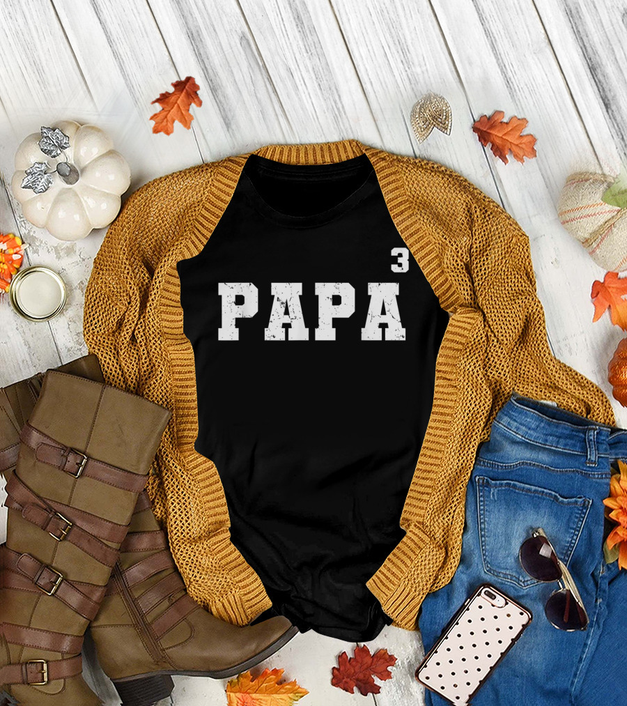 Papa 3 Cubed T-Shirt
