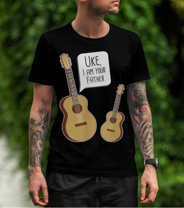 Uke I Am Your Father Funny Guitar And Ukulele Conversation T-Shirt