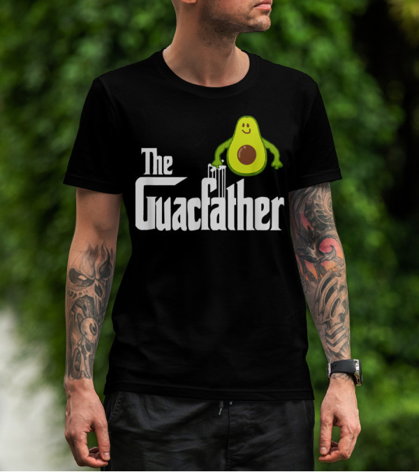 The Guacfather Funny Guacamole Avocado Mens Iconic T-Shirt