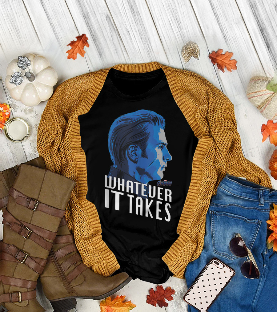 Whatever It Takes Marvel Avengers Endgame Captain America T-Shirt