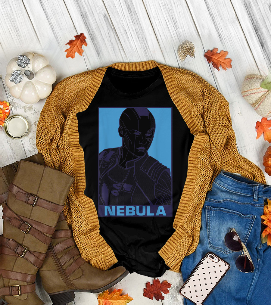 Nebula Marvel Avengers Endgame Pop Art Blue T-Shirt