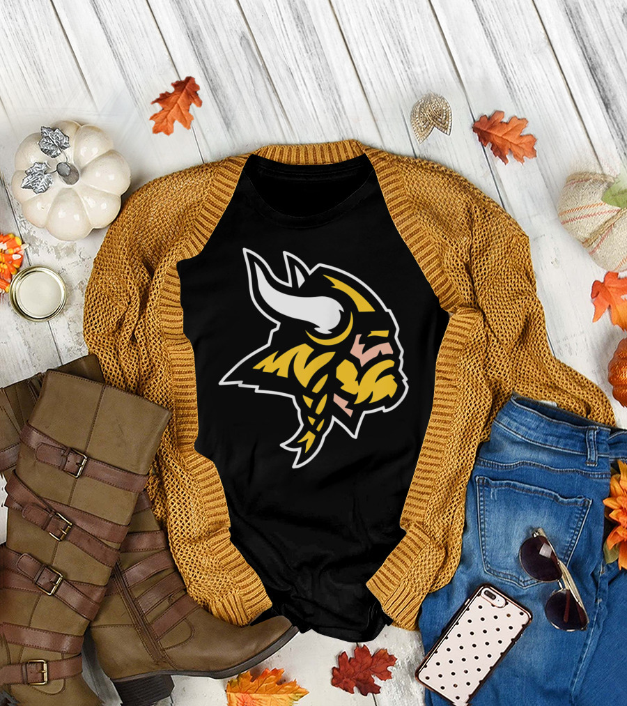 Minnesota Vikings Skol Nordic Warrior Helmet T-Shirt