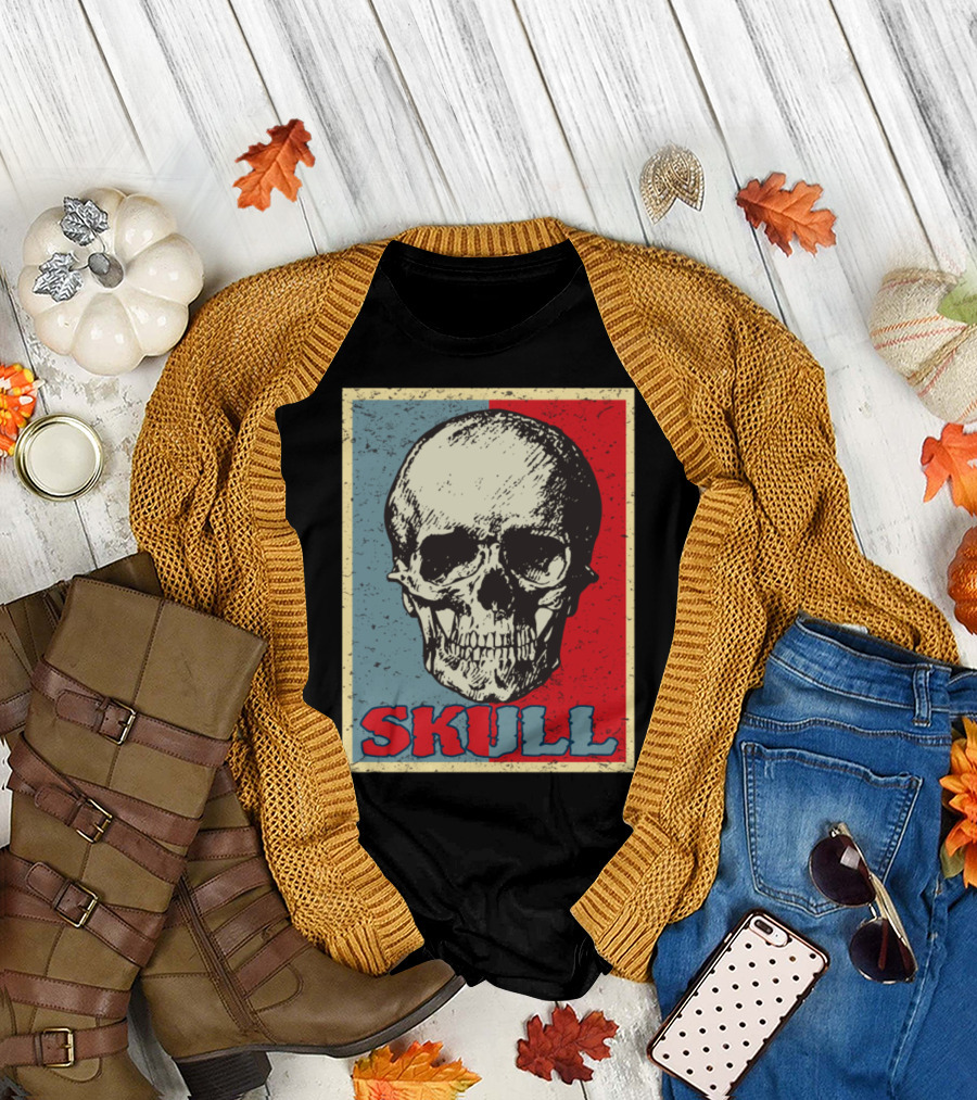 Halloween Skull Vintage Pop T-Shirt