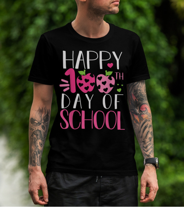 HAPPY 100TH DAY OF SCHOOL KINDERGARTEN TEACHER T-Shirt