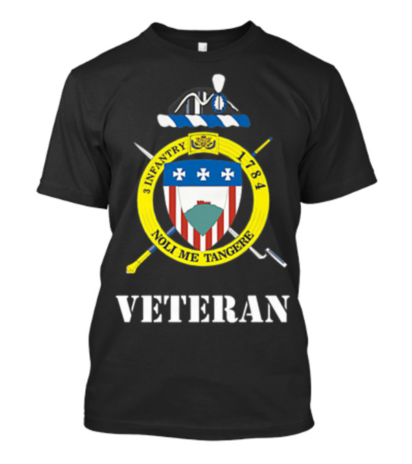 Old Guard 3rd Infantry 1784 Noli Me Tangere Veteran Crest T-Shirt