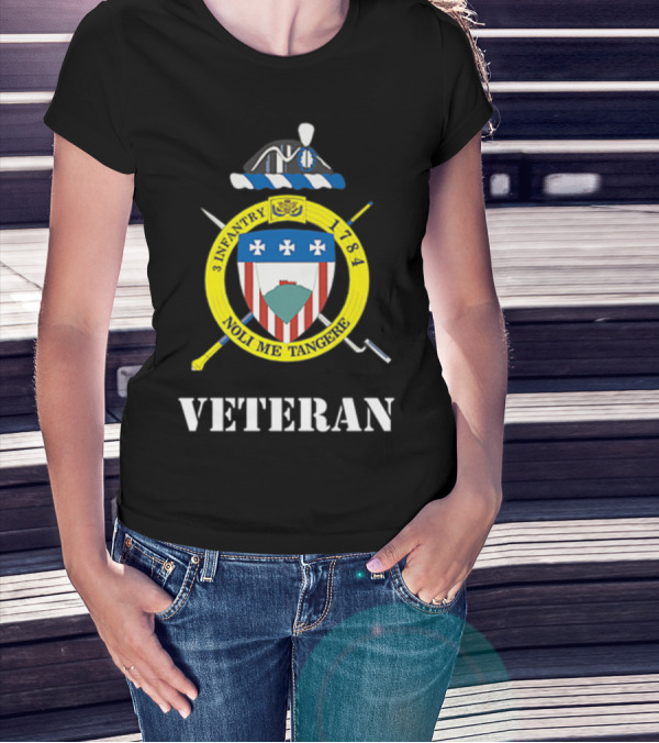 Old Guard 3rd Infantry 1784 Noli Me Tangere Veteran Crest T-Shirt