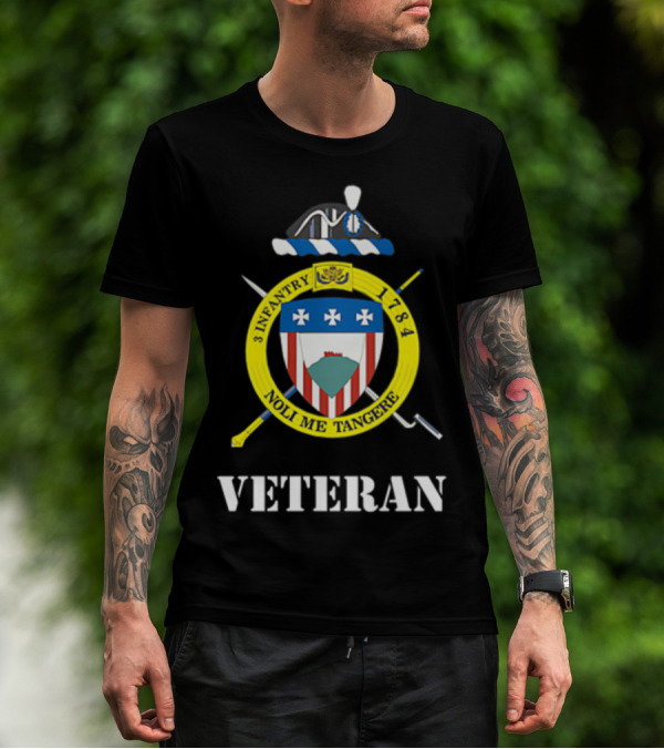 Old Guard 3rd Infantry 1784 Noli Me Tangere Veteran Crest T-Shirt