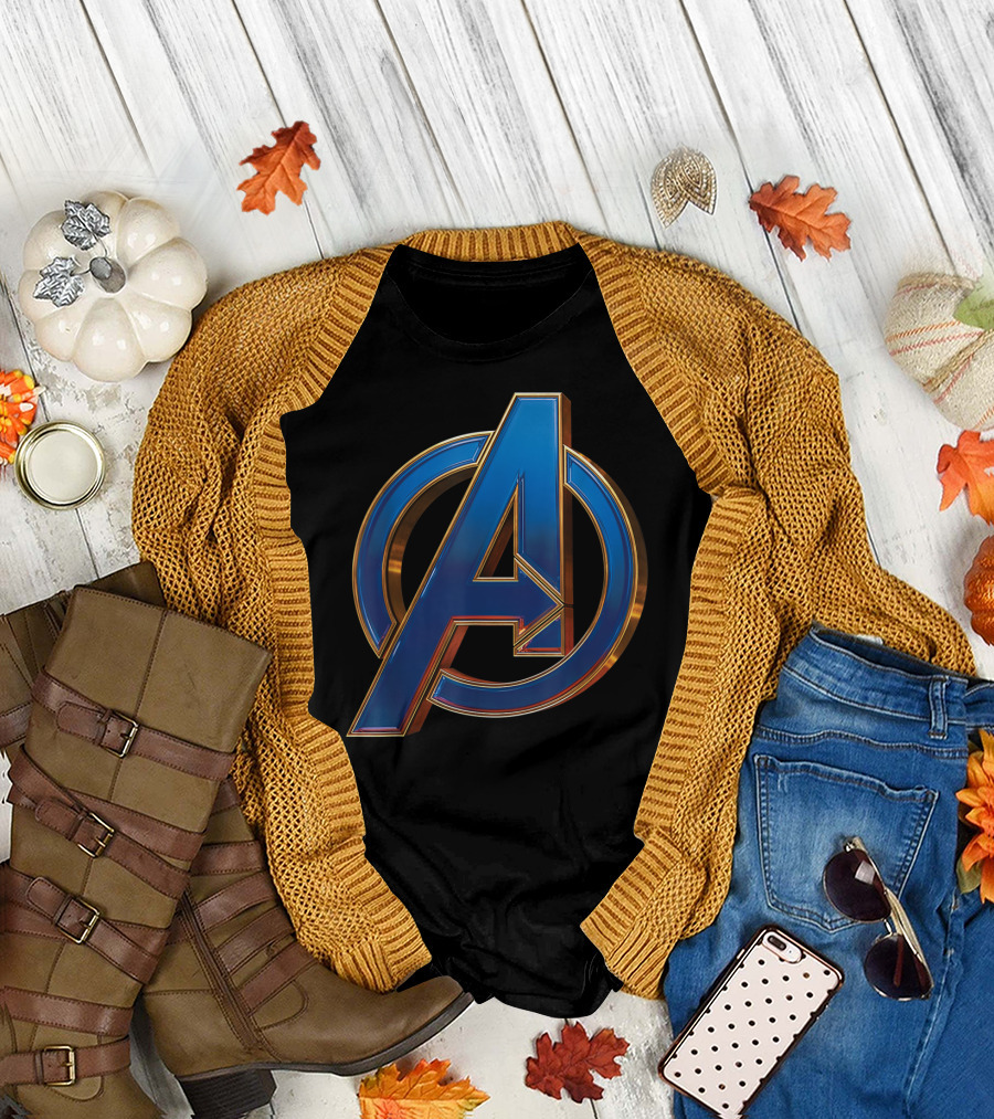 Marvel Avengers Endgame Blue Iconic T-Shirt