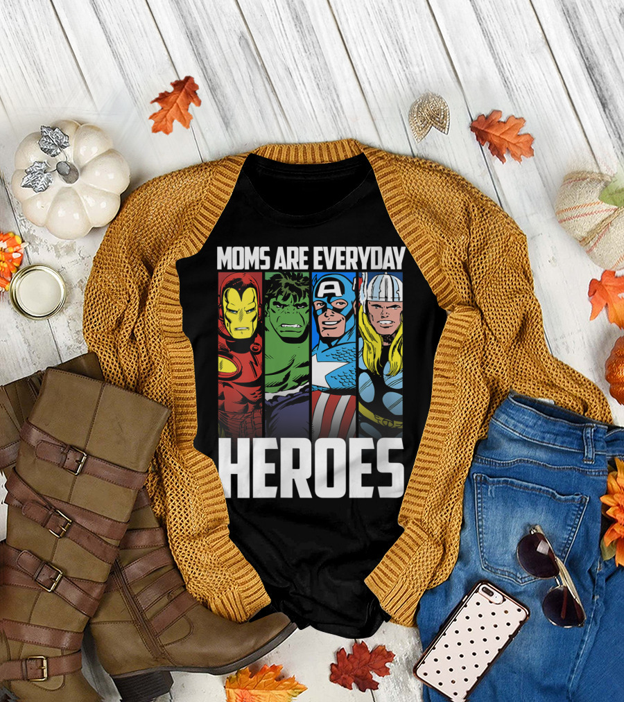 Marvel Avengers Moms Are Everyday Heroes T-Shirt
