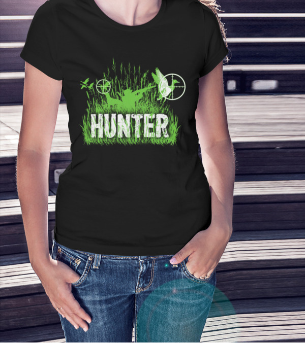 Hunter Duck Hunting Targeting Hunt T-Shirt