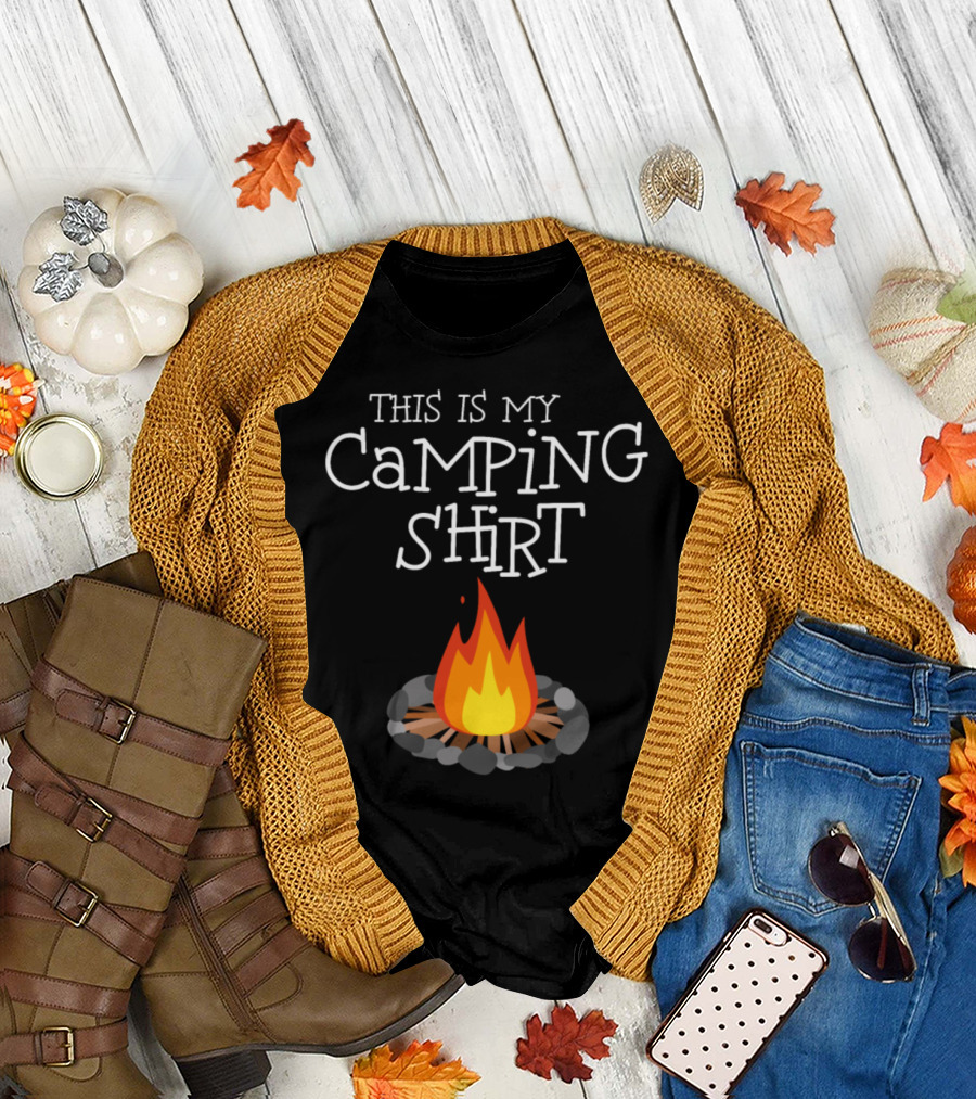 This Is My Camping Shirt Campfire Lover T-Shirt
