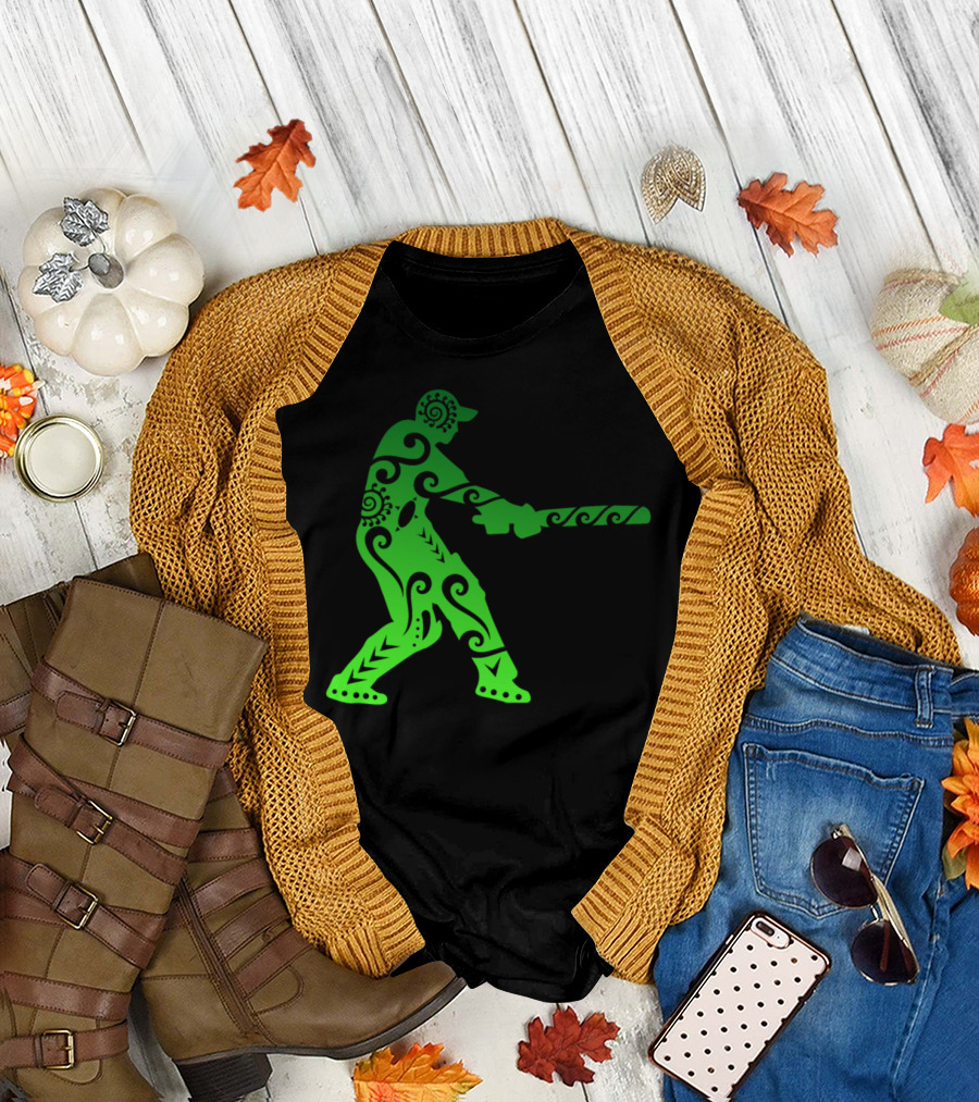 Cricket Player Maori Tribal Tattoo T-Shirt