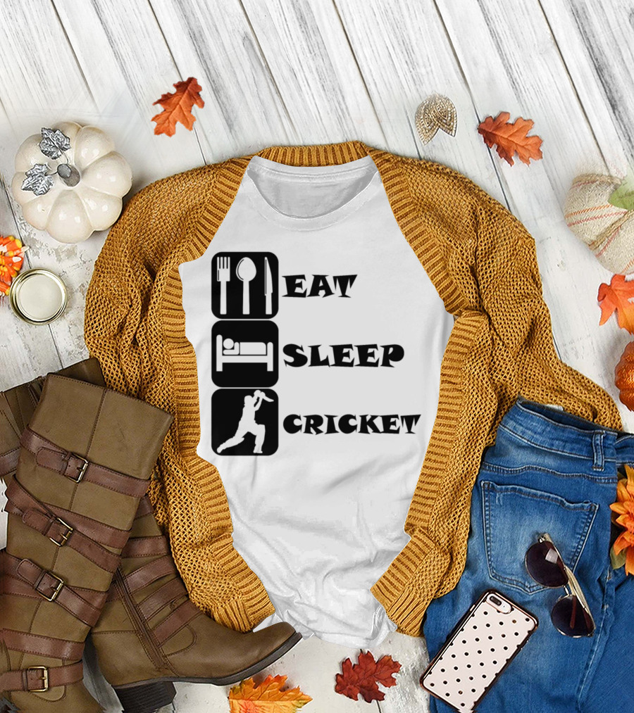 Eat Sleep Cricket T-Shirt