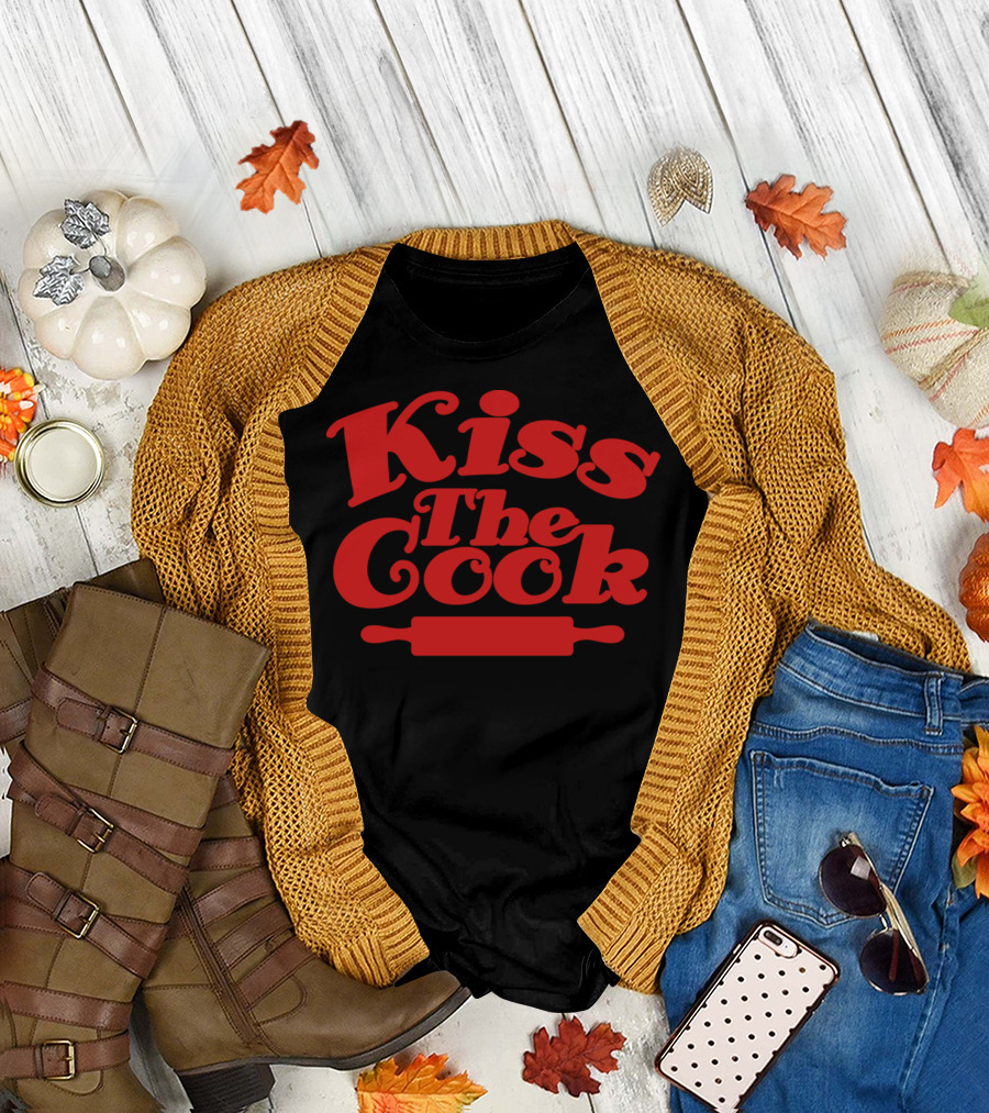 Kiss The Cook Rolling Pin T-Shirt