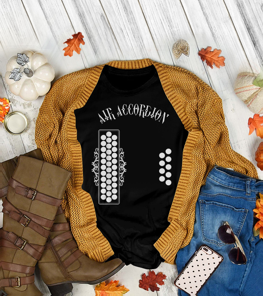 Air Accordion Button Design Fiesta T-Shirt