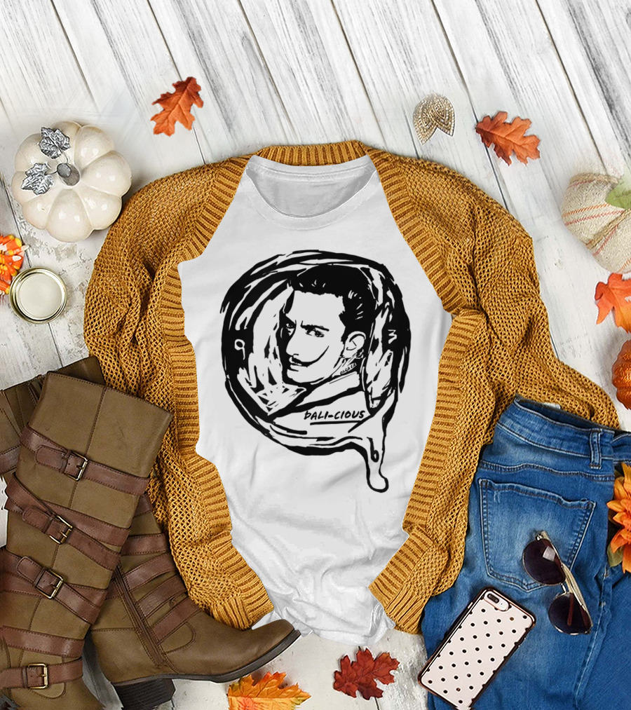 Dali-cious Expressionist Individual Unique Clock Face T-Shirt